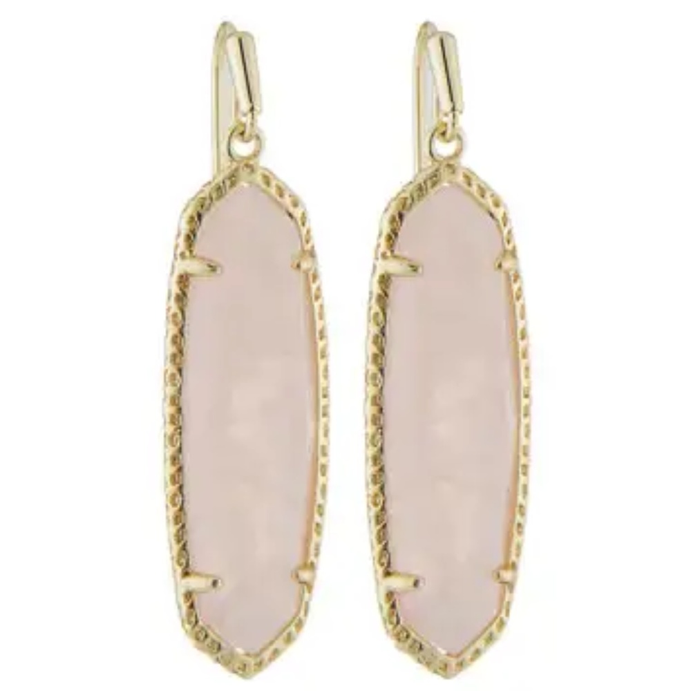 Kendra Scott Gold & Rose Quartz Layla Drop Earring